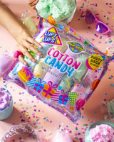 Lupy Lups! Cotton Candy Party Pack - Individually Wrapped Small bags, 0.5 oz Each - Perfect for Stockings, Treats, Party Favors, Buffet Tables,