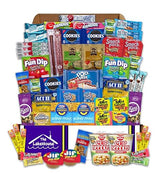 College Care Package for Guys Girls - 56 Count Snack Box Variety Pack - Care Packages for College Students - Dorm Snacks - College Dorm Room