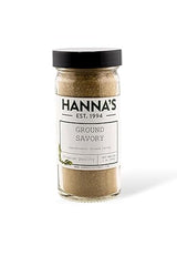 Hanna's Savory Ground, Premium Quality, 4 fl oz Glass Jar