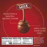Lindt LINDOR Milk Chocolate Truffles, Milk Chocolate Candy with Smooth, Melting Truffle Center, 0.8 oz. Bag, Pack of 24