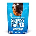 SkinnyDipped Dark Chocolate Cocoa Almonds, Healthy Snack, Plant Protein, Gluten Free, 3.5 Oz Resealable Bag, Pack of 1