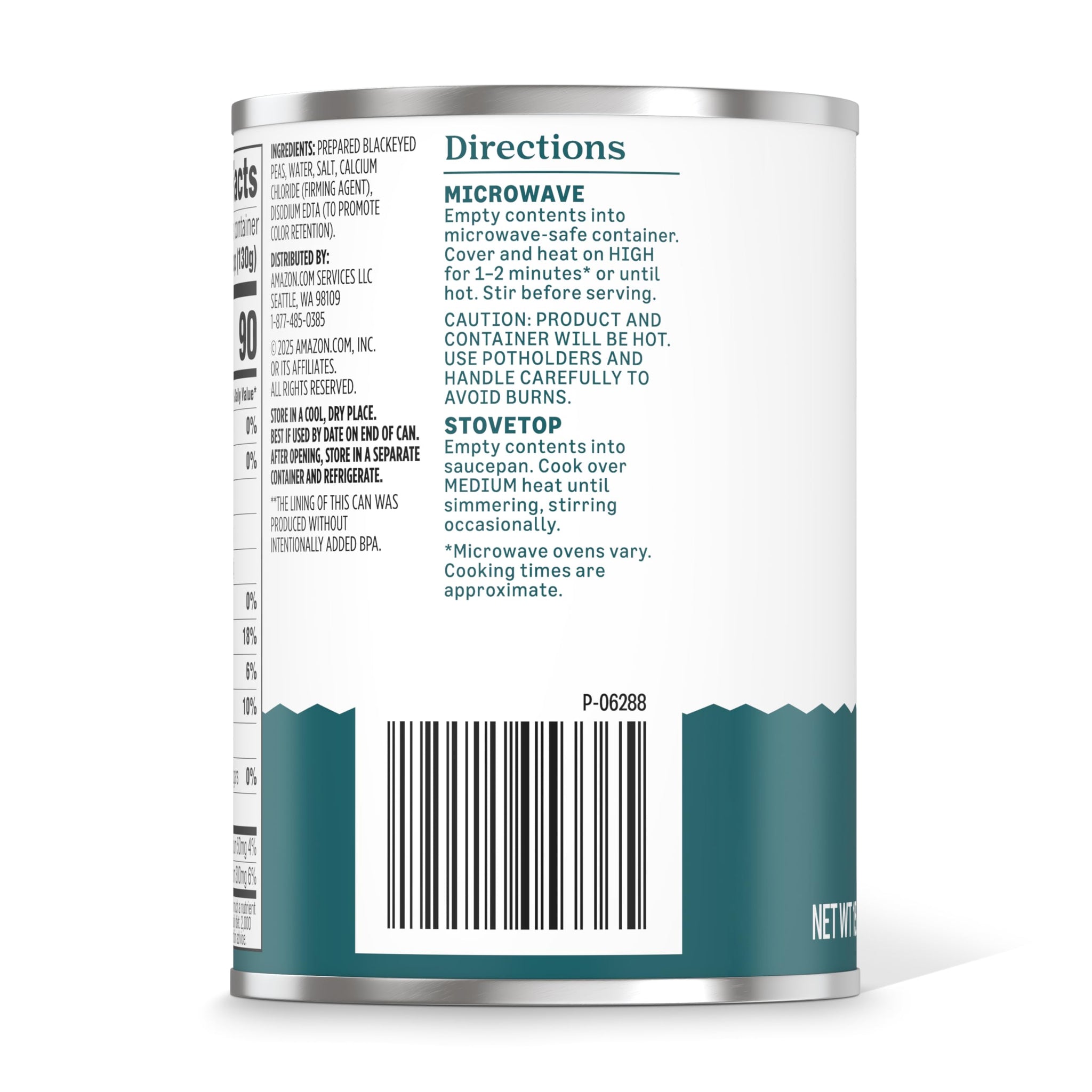 Amazon Grocery, Blackeye Peas, 15.5 Oz