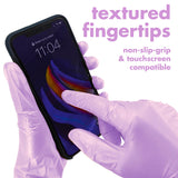 Colortrak Disposable Nitrile Gloves, Pink, Luminous Collection Lilac Frost Latex-Free, Powder-Free Hair Color Gloves for Chemical Processing & Salon