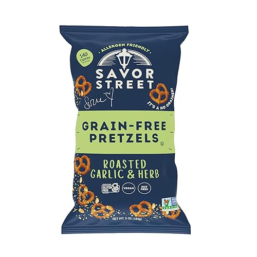 Savor By Susie Garlic & Herb Grain Free Pretzels, 5 OZ