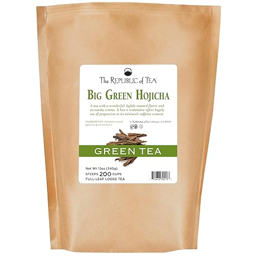The Republic of Tea Big Green Hojicha Full-Leaf Tea, .75 Pounds / 200 Cups