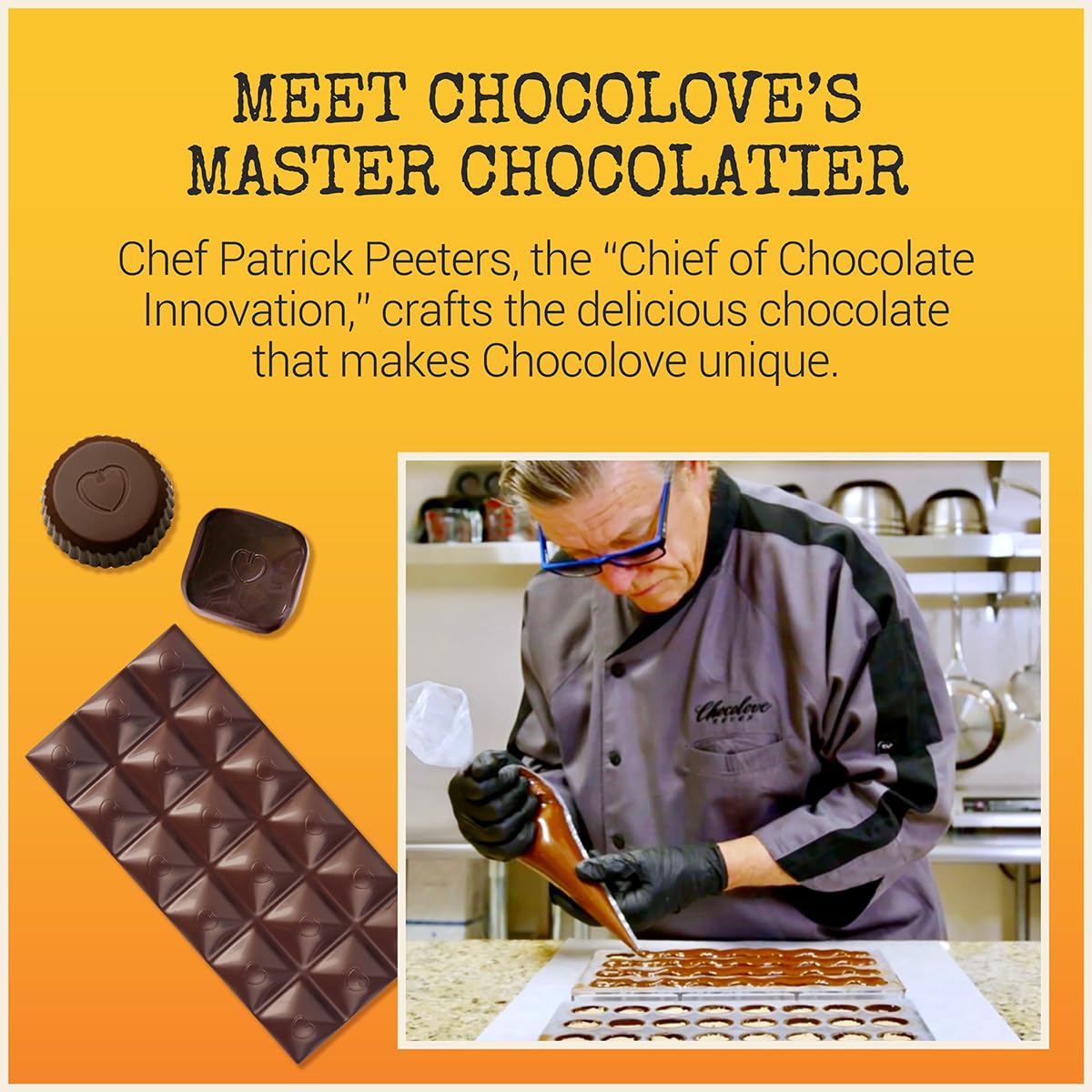 Chocolove Orange Peel Dark Chocolate Bars | 55% Cocoa | Tangy Orange Peel Bits | Smooth & Sweet | Premium Dark Chocolate |Non GMO, Rainforest Alliance