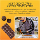 Chocolove Orange Peel Dark Chocolate Bars | 55% Cocoa | Tangy Orange Peel Bits | Smooth & Sweet | Premium Dark Chocolate |Non GMO, Rainforest Alliance