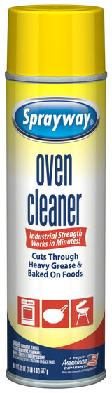 Sprayway Heavy-Duty Oven & Grill Cleaner, Removes Oil & Grease, 20 Oz, 1.25 Pound (Pack of 1), 20 Fl Oz (SW824R)