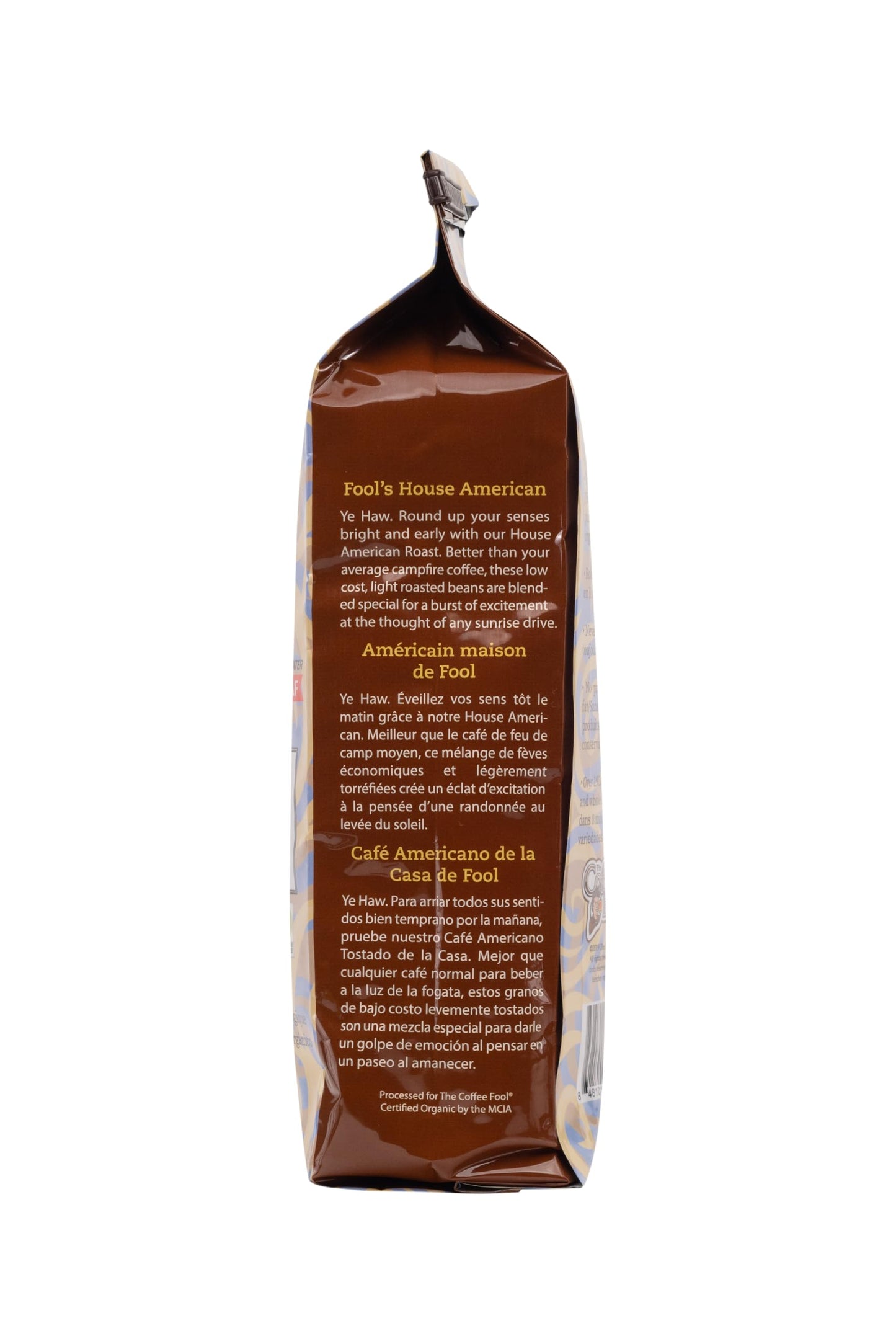 Coffee Fool's Decaf Organic Fair Trade House American (Powder (Turkish))