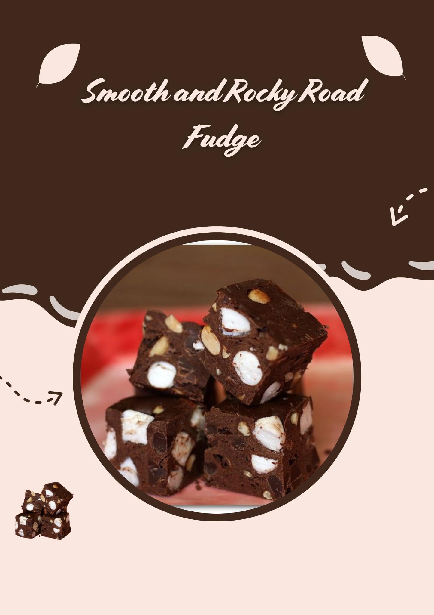8oz. Nuts to You Smooth and Rocky Road Fudge | Fresh Gourmet Candy | Decadent and Delicious Handcrafted Fudge