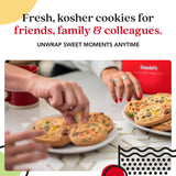 David's Cookies Fresh Baked Candy Cookies Gift Basket - 1lb Gourmet Dessert Tin - Soft and Chewy Sweet and Crunchy Cookies for Holiday, Birthday