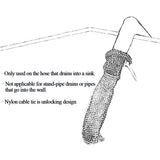 36 Pack Washing Machine Lint Traps with 36 Nylon Cable Ties, Laundry Mesh Washer Sink Drain Hose Screen Filter the Laundry Water Lint Trap Snare Net