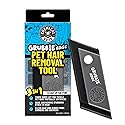 Chemical Guys Grubbie Edge Pet Hair Removal Tool - Reusable Pet Hair & Lint Remover for Car Interiors, Upholstery, Carpets, Seats, and Home Furniture