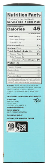 365 by Whole Foods Market, Organic Sugar Cone, 5 Ounce