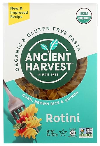 Ancient Harvest Organic Quinoa Pasta, Rotelle, 8 Ounce (Pack of 12)