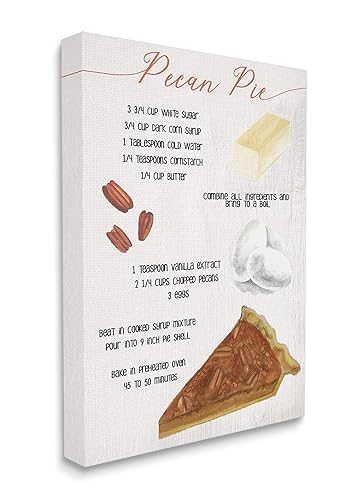 Stupell Industries Autumn Pecan Pie Farmhouse Dessert Recipe
