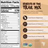 Organic Trail Mix Nuts & Raisins 7oz - Brazil Nuts, Cashews, Baru Nuts & Raisins - Gluten Free, Non-GMO, Vegan, Healthy Snack - Forest Up