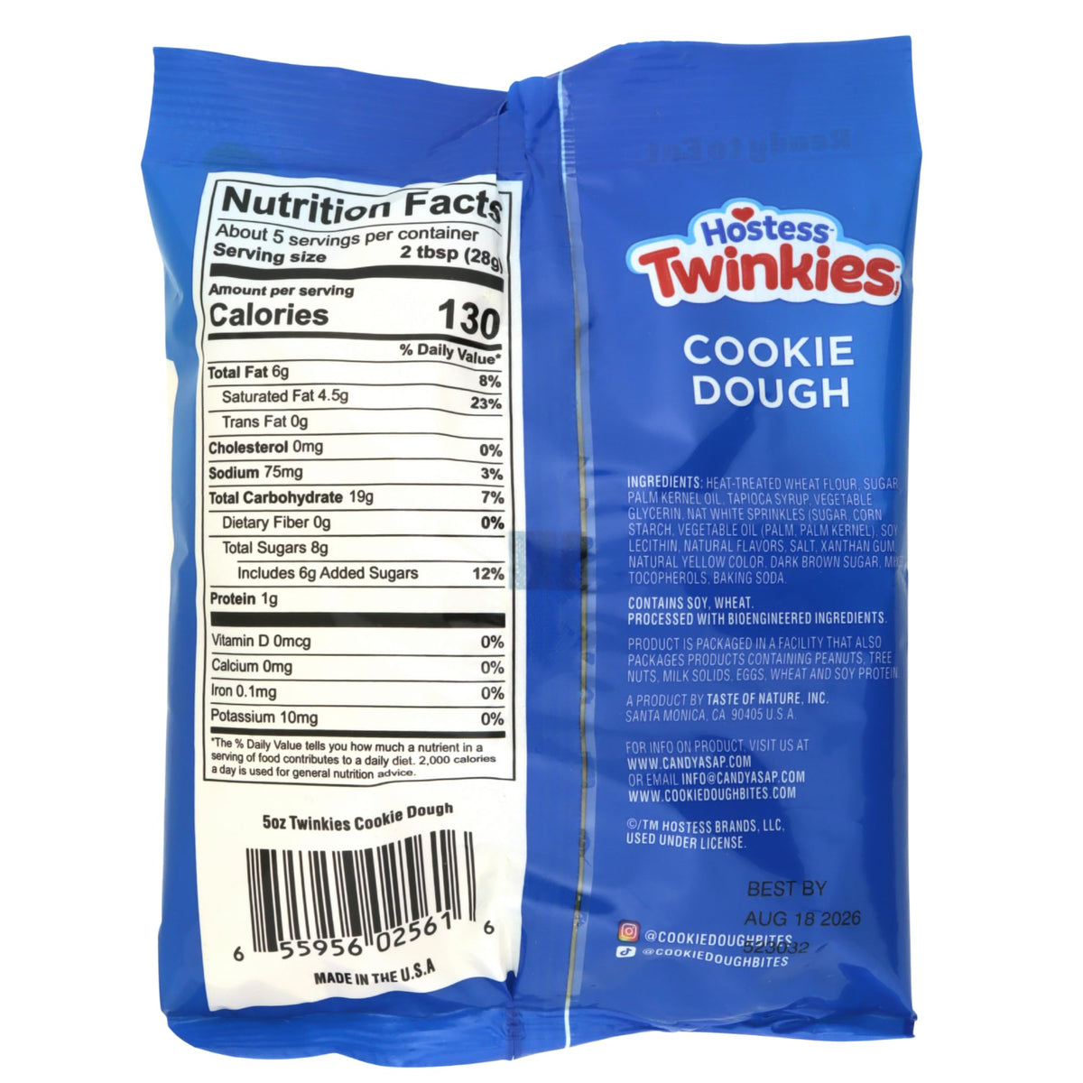 Edible Twinkies Cookie Dough Bites and Movie Night Candy, 5 Ounce Bag (Pack of 2)