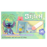 Disney Lilo and Stitch Dipping Sticks and Powder Candy, Strawberry Flavored, Birthday Party Treats, 20 Individual Pouches