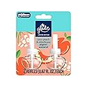 Glade PlugIns Refills Air Freshener, Juicy Peach & Elderflower, Scented and Essential Oils for Home and Bathroom, 1.34 Fl Oz, 2 Count