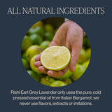 Rishi Tea Earl Grey Lavender Loose Leaf Pure Black Tea - Organic with Bergamot Oil and Lavender Flowers, Energizing & Caffeinated - 4 Ounces, 12+