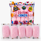 Lupy Lups! Cotton Candy Party Pack - Individually Wrapped Small bags, 0.5 oz Each - Perfect for Stockings, Treats, Party Favors, Buffet Tables,