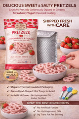 Creative Snacks Strawberry & Yogurt Pretzels 1 lb 8 oz. (680 g.)