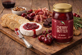 Green Jay Gourmet Cherry Butter - All-Natural, Gluten-Free Fruit Spread - Cherry Spread with Fresh Cherries - Gourmet Fruit Butter - No Corn Syrup