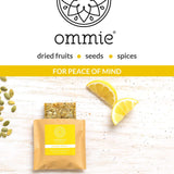 Ommie Snacks Nut-Free Energy Bar (7 Pack) - Lemon Poppy Fruit & Seed Granola Bar | Allergy Free: Nut Free, Gluten Free, Soy Free, Egg Free, Dairy Free