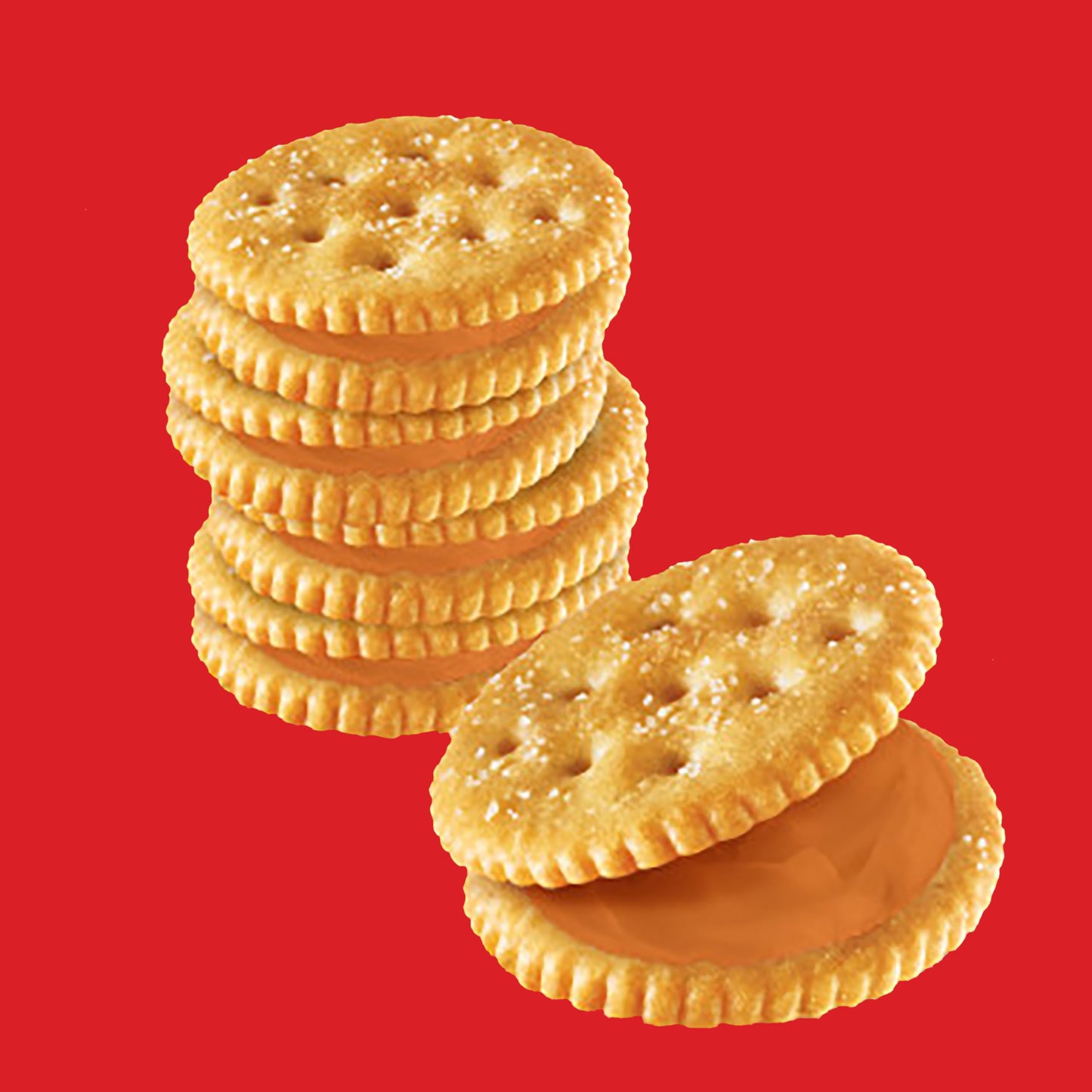 RITZ Peanut Butter Sandwich Crackers, Lunch Snacks, 112 Snack Packs (14 Boxes, 6 Crackers Per Pack)