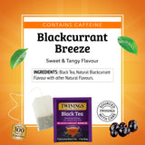 Twinings Blackcurrant Breeze Black Tea Individually Wrapped Bags, 100 Count (Pack of 1), Sweet, Tangy Taste, Caffeinated, Enjoy Hot or Iced, 100