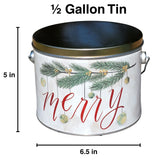Audrey's Popcorn Tin 1/2 Gallon - Mix Up (Caramel & Cheese) - Large, air-popped popcorn coated in rich, golden caramel made with real butter and brown
