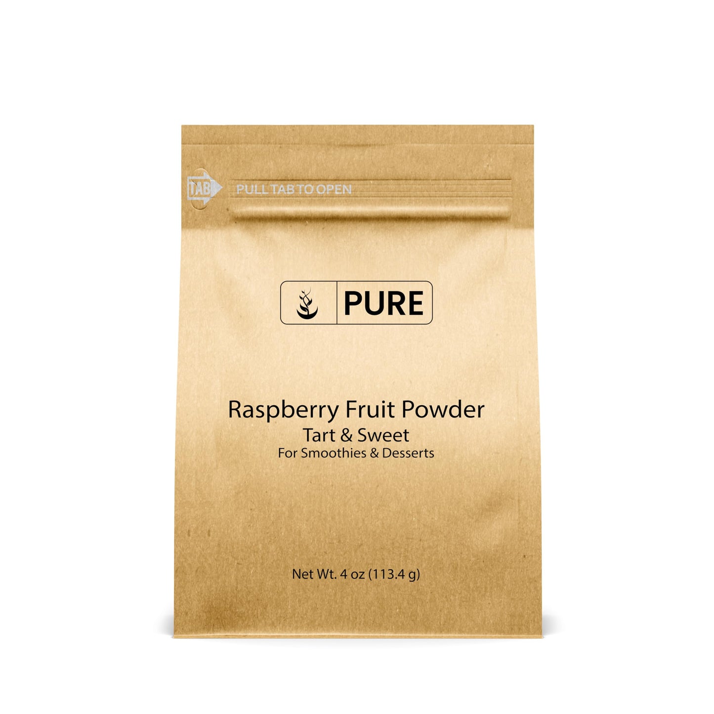Pure Original Ingredients Raspberry Fruit Powder (4oz) Gluten-Free, Great in Smoothies & Desserts
