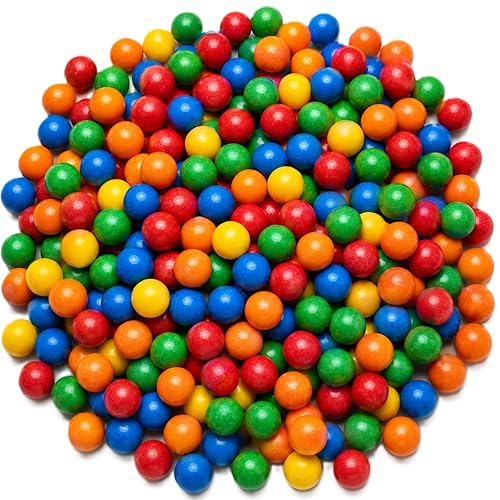 Extreme Sour FIlled Gumballs - 1 lb of 1" Tangy Fruit Flavored Gumballs with Sour Powder Inside