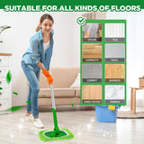 Reusable Microfiber Mop Pads Washable Wet Pads Compatible with Swiffer Sweeper Refills Pads for Wet & Dry Sweeping Cloths Mop Head Replacement