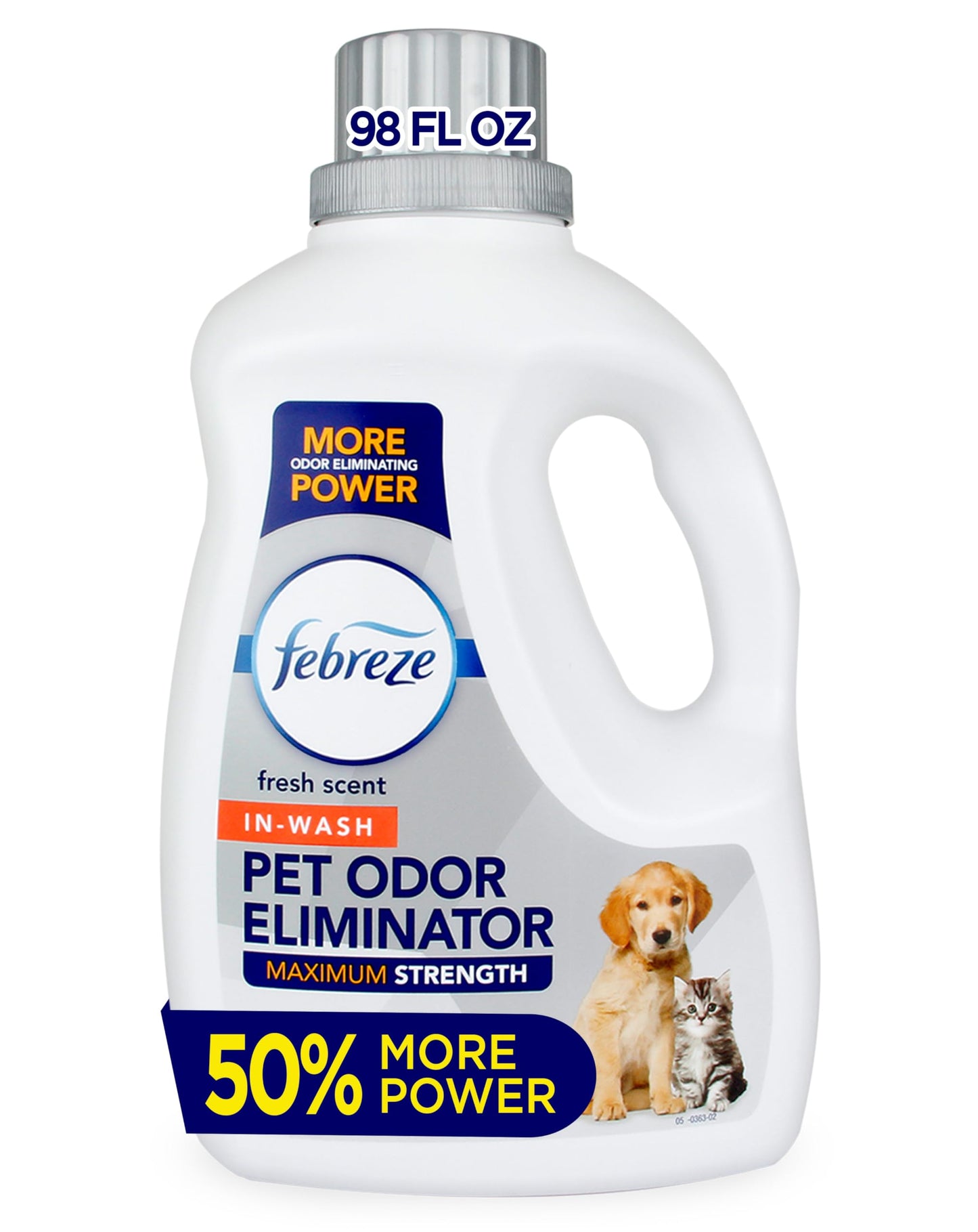 Febreze Laundry Detergent Additive for Pet Supplies, Maximum Strength In Wash Pet Odor Eliminator, Designed to Remove Tough Odors in Fabrics