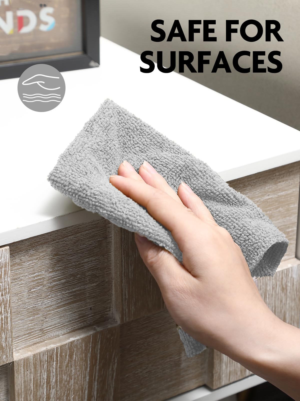 Fantasticlean Microfiber Cleaning Cloth Roll -75 Pack, Tear Away Microfiber Towels, 12" x 12", Reusable, Washable, Scratch Free, Ultra Absorbent