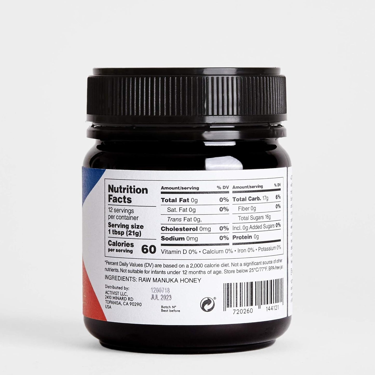 ACTIVIST Raw Manuka Honey 850+MGO | Product of New Zealand | Certified Non-GMO | BPA-Free Jar (8.8 oz| 250 g)