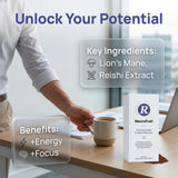 Restural Neurofuel Coffee, with Botanical Ingredients, Lion Mane, Reishi Extract, Mushroom, Smooth & Balanced Medium Roast, Energy Boost, Immune