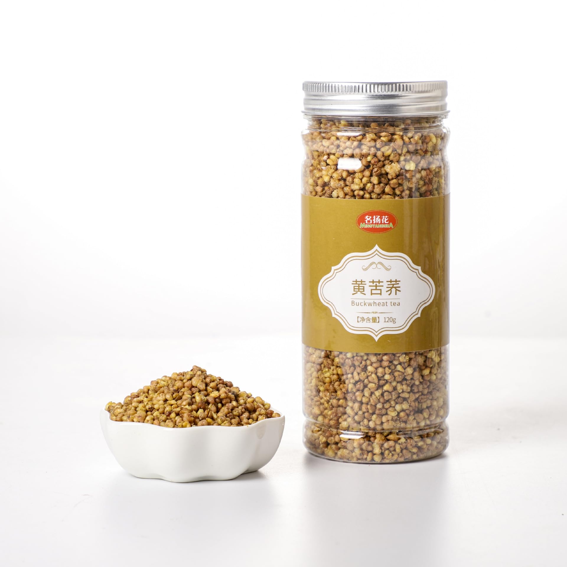 Zercumm China Herbal Tea 75 Selected Canned Lotus Leaf Lemon Slice Rose Honeysuckle Baby Chrysanthemum Wolfberry Tea (Yellow tartary buckwheat 120g)