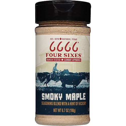 6666 Four Sixes Smoky Maple Seasoning, 6.7 Ounce