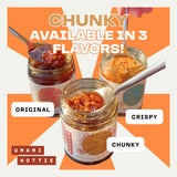 Chunky Garlic Chili Crisp - Flavor Bomb for Rice, Fried Chicken, Grilled Meats, Veggies & More! | Vegan, Gluten-Free, All-Natural | 6 oz
