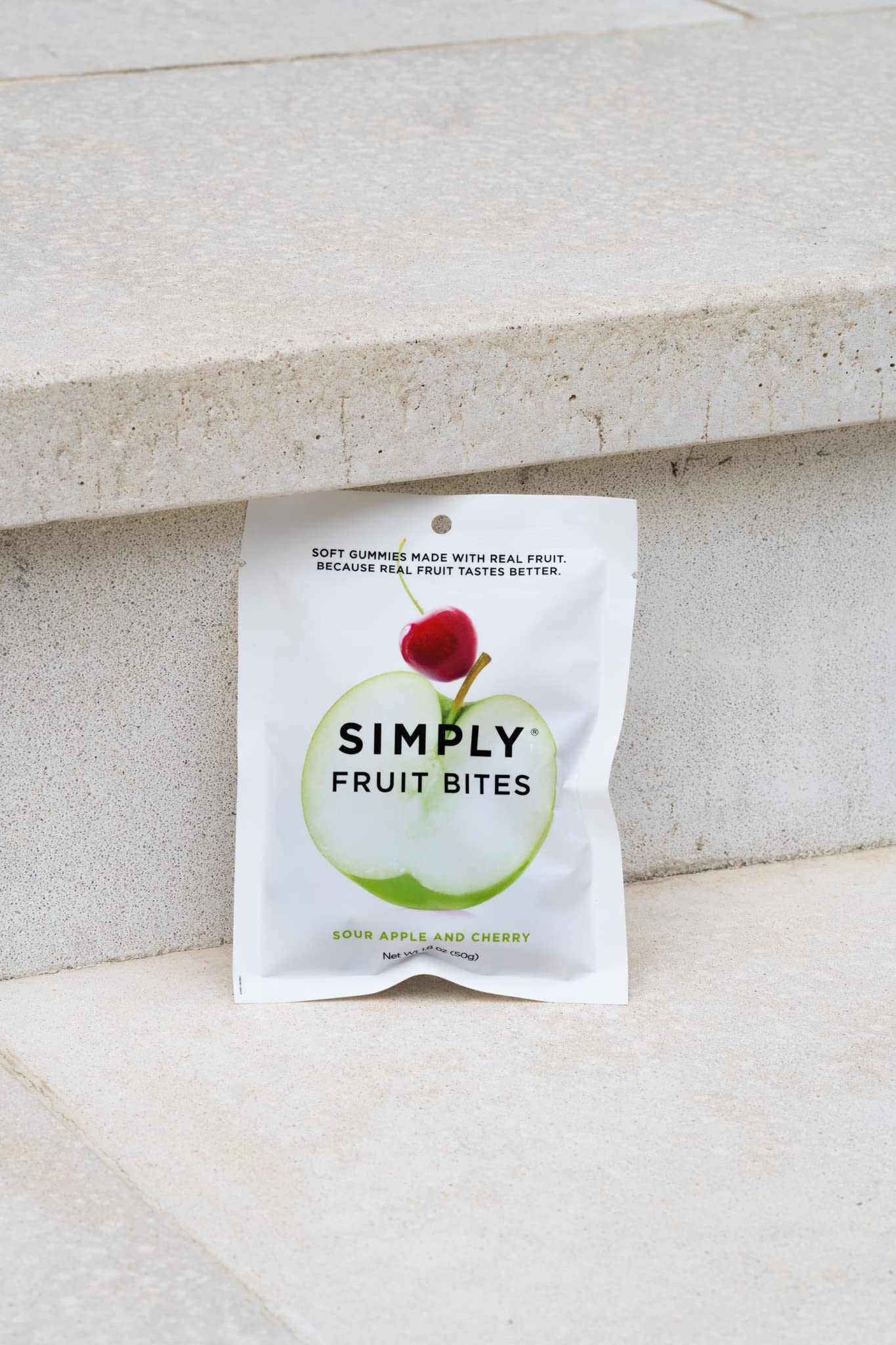 Simply Gum, Sour Apple and Cherry Fruit Bites, 1.8 Ounce