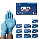 FIRST GLOVE Volt 6 Mil Blue Nitrile Disposable Gloves - 100 Count Small - Food Safe Medical Exam Grade Gloves for Cooking & Cleaning - Latex Free