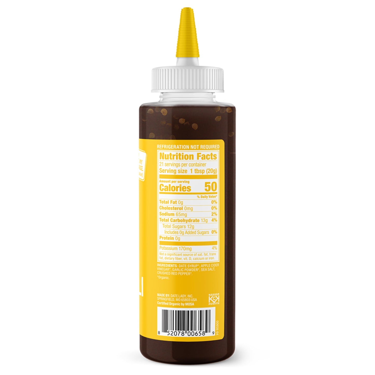 Sweet Chili Sauce, Organic and Sweetened With Dates, 2 Pack - Date Lady