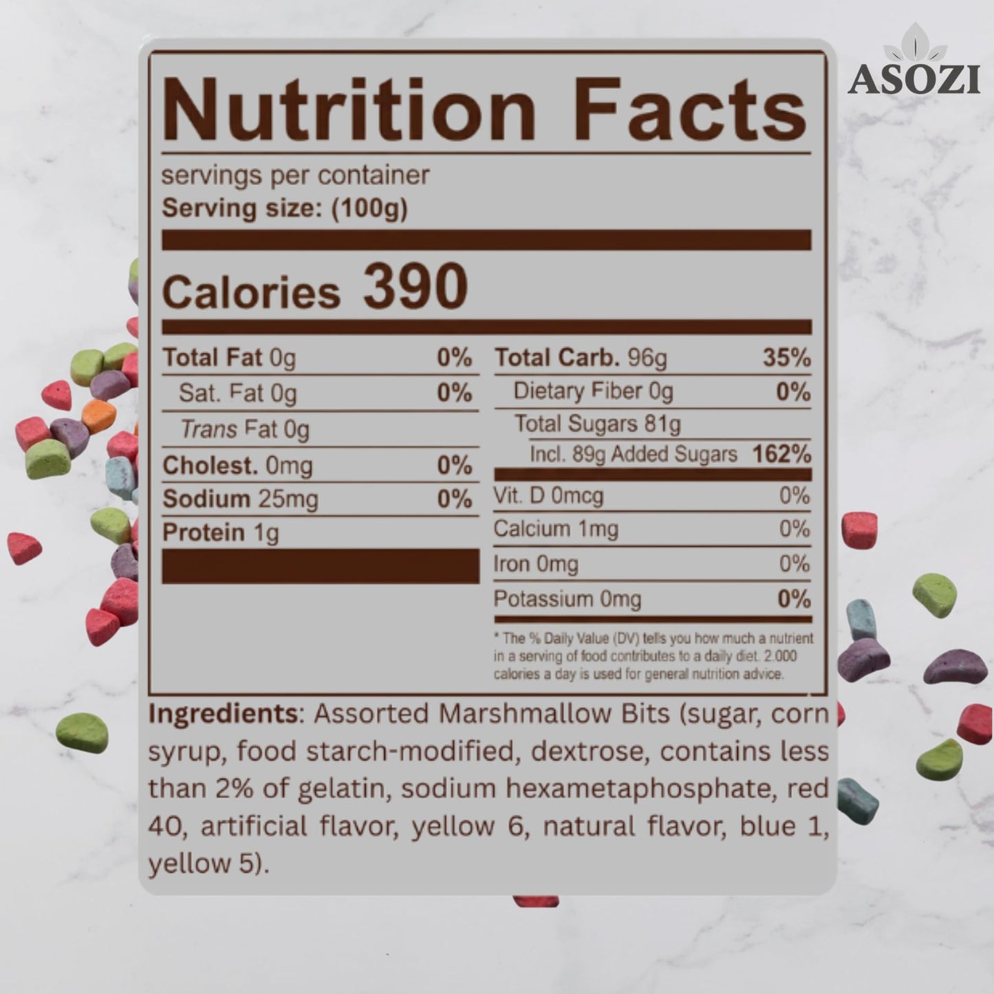 Assorted Dehydrated Mini Marshmallows - 1LB Resealable Bag of Vibrant Freeze Dried Marshmallows for Hot Chocolate, Cereal, Baked Goods, & Snack
