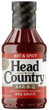 Head Country Hot & Spicy BBQ Sauce | 20 Ounce Bottle | Barbecue Sauce