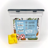 Love Home and Planet Coconut Water & Mimosa Flower Laundry Detergent Packets Similar to Laundry Powder Detergent and Detergent Pods Made with Plant
