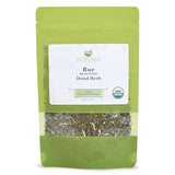 Biokoma Organic Rue Dried Herb 50g Premium Loose Leaf Ruta Graveolens USDA Organic Herbal Tea Aromatic Sachets Spiritual Use Resealable Moisture Proof
