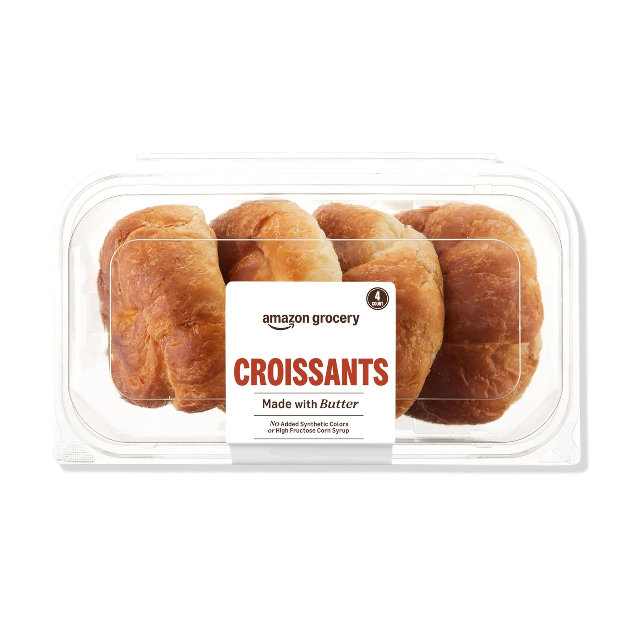 Amazon Grocery, Croissants, 10 Oz, 4 Ct, Frozen